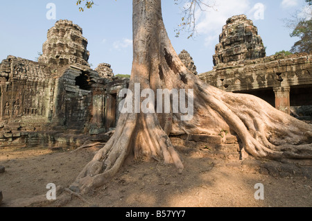 Banteay Kdei temple, Angkor Thom, Angkor, Site du patrimoine mondial de l'UNESCO, Siem Reap, Cambodge, Indochine, Asie du Sud-Est, l'Asie Banque D'Images