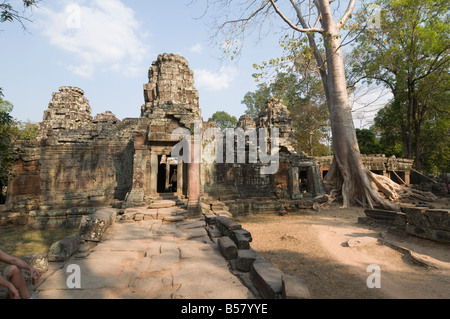 Banteay Kdei temple, Angkor Thom, Angkor, Site du patrimoine mondial de l'UNESCO, Siem Reap, Cambodge, Indochine, Asie du Sud-Est, l'Asie Banque D'Images