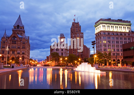 Clinton Square, Syracuse, État de New York, États-Unis d'Amérique, Amérique du Nord Banque D'Images
