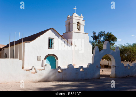 Iglesia de San Pedro, San Pedro de Atacama, Désert d'Atacama, Norte Grande, Chili Banque D'Images
