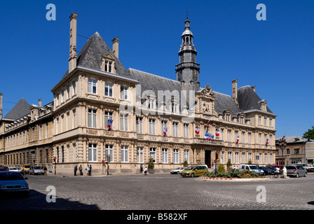 Hôtel de Ville, Reims, Marne, Champagne-Ardenne, France, Europe Banque D'Images