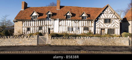 Mary Arden's House, la maison de la mère de William Shakespeare, Stratford-upon-Avon, Warwickshire, Angleterre, Royaume-Uni Banque D'Images