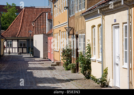 Overgade et Nedergate, domaine où Hans Christian Andersen est né, Odense, Danemark, Funen, Scandinavie, Europe Banque D'Images