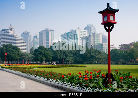 Jardins et paysage urbain, Guangzhou (Canton), Guangdong, China, Asia Banque D'Images