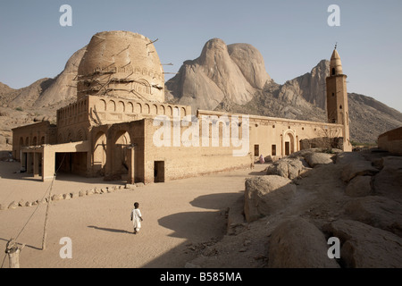 La mosquée Khatmiyah à la base de la montagne Taka, de Kassala, au Soudan, en Afrique Banque D'Images