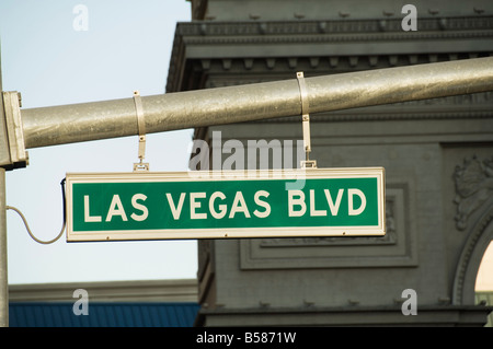 Le Strip (Las Vegas Boulevard), Las Vegas, Nevada, États-Unis d'Amérique, Amérique du Nord Banque D'Images