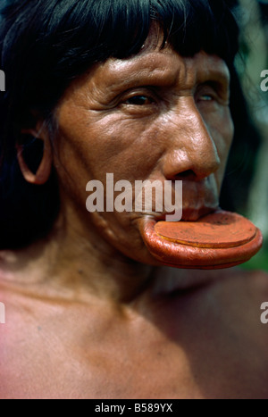 Tribu Xingu Brésil C Leimbach Banque D'Images