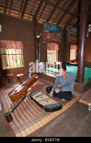 Les musiciens du Palais Royal, Phnom Penh, Cambodge, Indochine, Asie du sud-est Banque D'Images