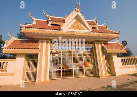 Entrée de ces champs de la mort, Phnom Penh, Cambodge, Indochine, Asie du sud-est Banque D'Images