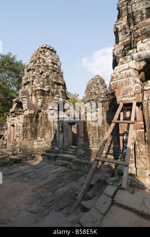 Banteay Kdei temple, Angkor Thom, Angkor, Site du patrimoine mondial de l'UNESCO, Siem Reap, Cambodge, Indochine, Asie du sud-est Banque D'Images