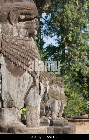 Temple de Preah Ko, AD879, groupe Roluos, près de Angkor, Site du patrimoine mondial de l'UNESCO, Siem Reap, Cambodge, Indochine, Asie du sud-est Banque D'Images