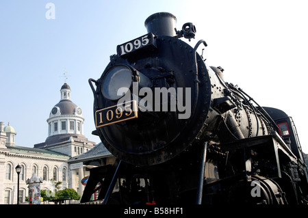 L'esprit de Sir John, le CFCP 1095 moteur construit par Canadian Locomotive Company en 1913, Kingston, Ontario, Canada, Amérique du Nord Banque D'Images