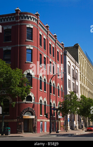 Le quartier de la Bourse, Winnipeg, Manitoba, Canada, Amérique du Nord Banque D'Images