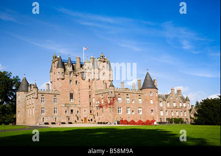 Glamis Castle le siège historique de la famille Lyon Bowes, Angus, Scotland. Banque D'Images