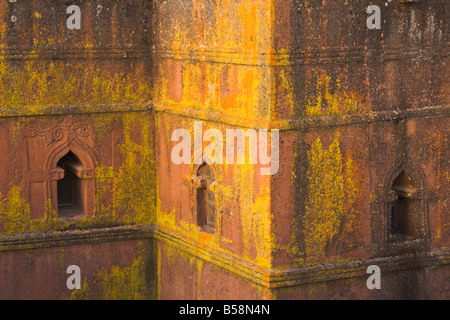 Église monolithe rupestres de Bet Giyorgis (St. George's), Lalibela, Éthiopie Banque D'Images