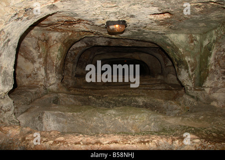 Catacombes de St Paul, Rabat, Malte. Banque D'Images