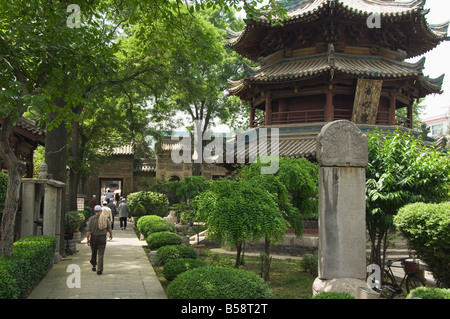 La Grande Mosquée située dans le quartier musulman accueil à la communauté Hui, la ville de Xian, Province du Shaanxi, Chine Banque D'Images