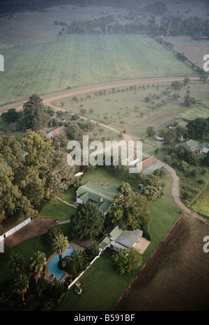L'Afrique du Sud, Johannesburg, Gauteng, View from hot air balloon Banque D'Images