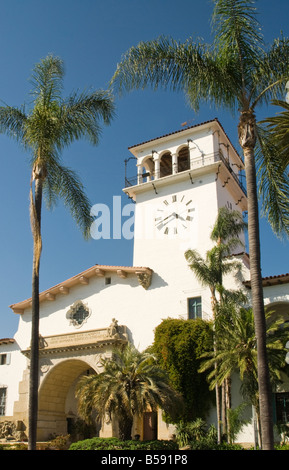 Palais de justice de comté de Santa Barbara California USA Banque D'Images