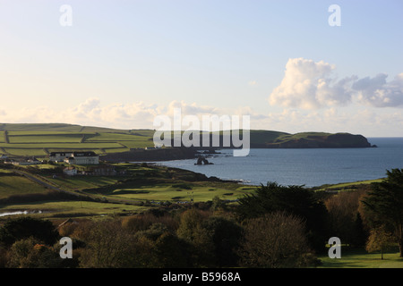 Thurlestone dans le Devon. Banque D'Images