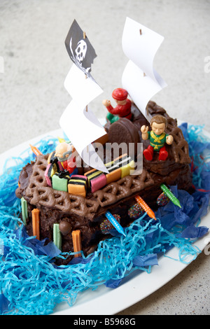 Gateau Bateau Pirate Photo Stock Alamy