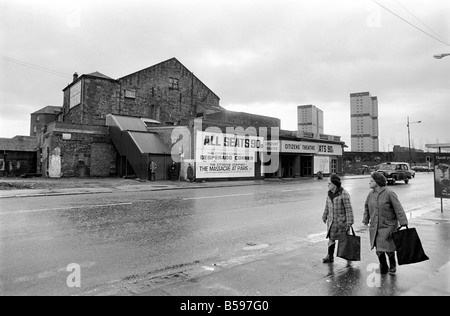 Glasgow : Architecture. Des scènes de l'Gorbals avait peu de l'ancien bâtiments demeurent. La rénovation urbaine de la zone Banque D'Images