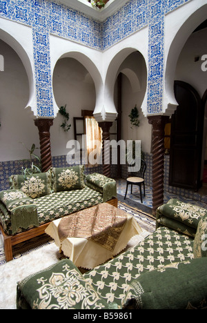 Maison typique rénovée, abritait aussi les guérilleros dans la guerre d'indépendance contre la France, la Casbah, Alger, Algérie Banque D'Images