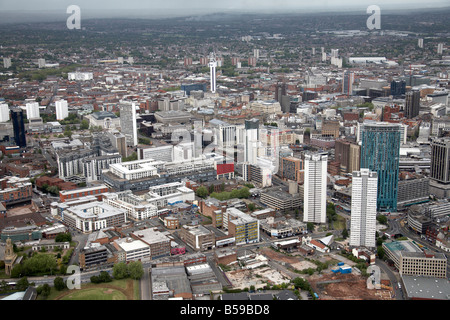 Vue aérienne au nord du centre-ville 10 Holloway Circus Tower Street Bristol A38 Rd Baignoire Ligne B4127 Rd Suffolk Street Queensway Birmi Banque D'Images