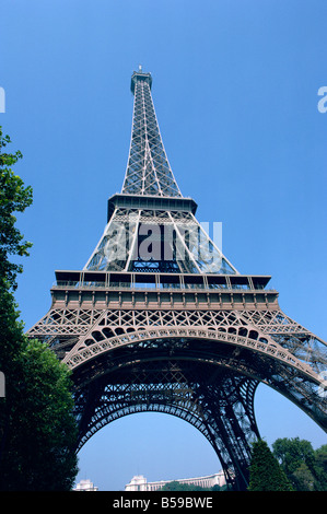 Tour Eiffel Tower Paris France Europe Banque D'Images