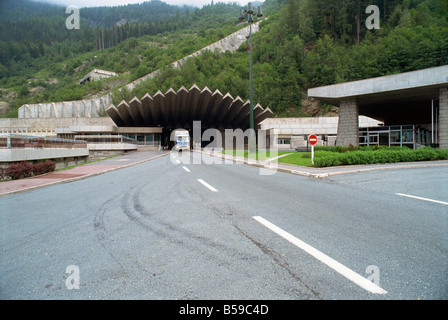 Tunnel du Mont Blanc France Europe Banque D'Images