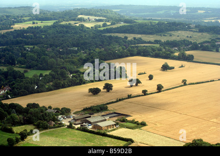 Terres agricoles de Surrey Banque D'Images