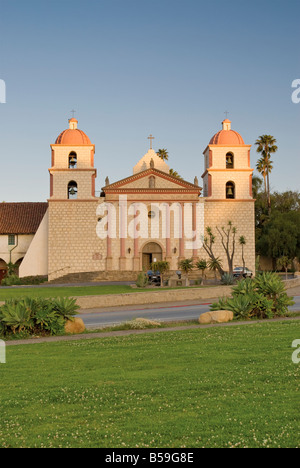 Mission Santa Barbara au lever de Santa Barbara California USA Banque D'Images