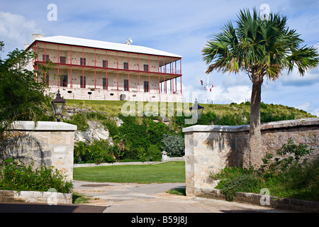 Maison du commissaire à Bermuda Maritime Museum, Royal Naval Dockyard Banque D'Images