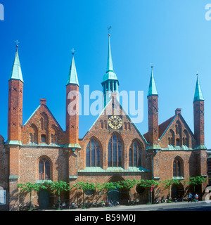 L'Hôpital Saint Esprit à Luebeck dans le Schleswig-Holstein, dans le Nord de l'Allemagne Banque D'Images