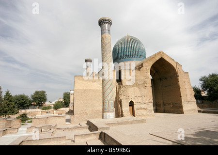 Guri Amir Mausoleum, Samarkand, Ouzbékistan, l'Asie centrale Banque D'Images