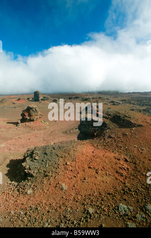 PLAINE DES SABLES, le piton DE LA FOURNAISE ILE DE LA RÉUNION Banque D'Images