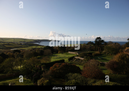 Thurlestone dans le Devon. Banque D'Images