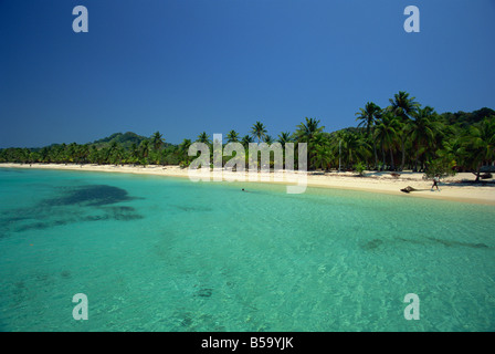 West Bay, à l'extrémité ouest de Roatan, La plus grande des îles de la baie, Honduras, Caraïbes, Amérique Centrale Banque D'Images