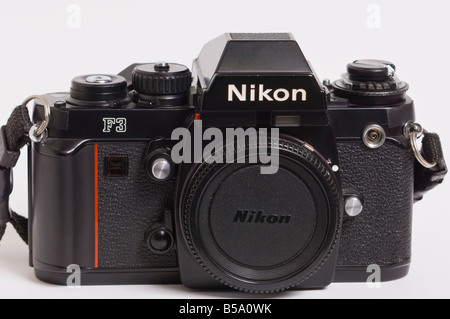 Un professionnel Nikon F3 caméra 35 mm en noir (corps uniquement) Banque D'Images