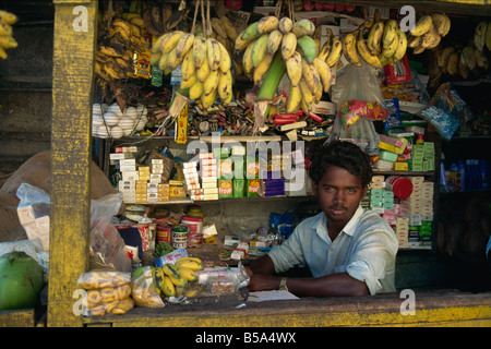 Vendeur de fruits Port Blair Iles Andaman en Inde Asie Banque D'Images