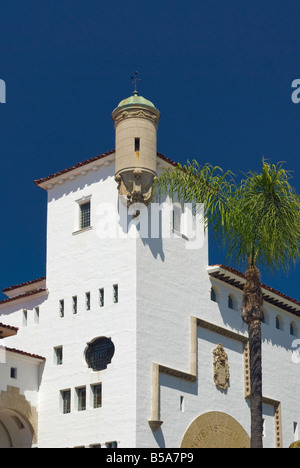 Palais de justice de comté de Santa Barbara California USA Banque D'Images