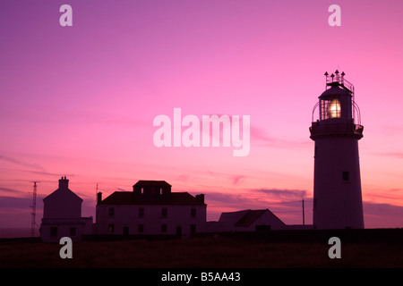 Phare de Loop Head, Comté de Clare, Munster, République d'Irlande, Europe Banque D'Images