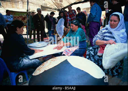 Des bédouins de pain pita, Tel Aviv, Israël, Moyen Orient Banque D'Images