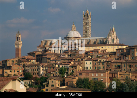 Les toits de Sienne en Toscane Italie R Rainford Banque D'Images