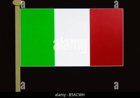 Drapeau Italien Italie Europe Banque D'Images