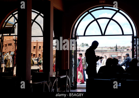 Place Jemaa el Fna, Medina, Marrakech, Maroc, Afrique du Nord, Afrique Banque D'Images