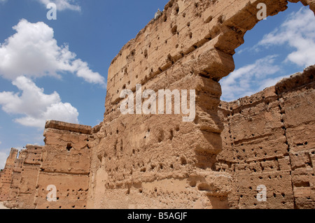 La Badia palace construit par le sultan Ahmed el Mansour dahbi-Ad de la dynastie saadienne, Marrakech, Maroc Banque D'Images