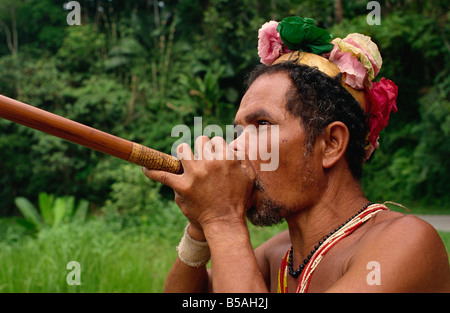 Village Orangasli Asie du Sud-Est Malaisie Banque D'Images