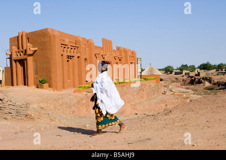 N'Tomo Bogolan, Institut de la ville de Ségou, Mali, Afrique Banque D'Images