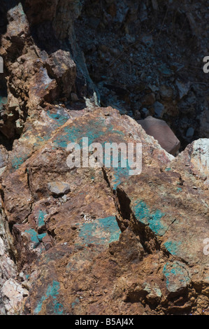 Couture de cuivre dans la vieille mine à Pozos, près de San Miguel, au Mexique, en Amérique du Nord Banque D'Images